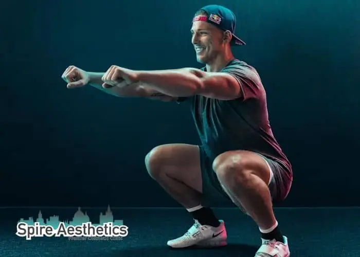 Image of man build leg muscle Halesowen through exercise